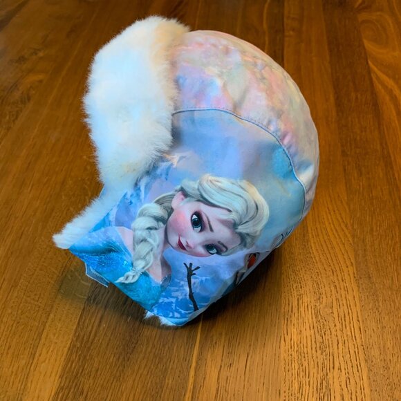 H&M X DISNEY Elsa Olaf Winter Hat Girls 2-4 Disney Frozen Faux Fur Toddler Girl - Picture 2 of 5
